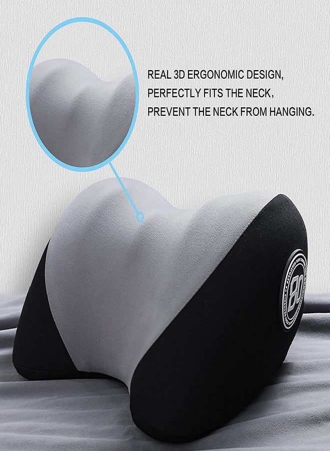 Ritmo وسادة مسند رأس السيارة من ريتومو، وسادة دعم الرقبة من إسفنج الذاكرة لتخفيف آلام الرقبة، وسادة سفر ناعمة بتصميم مريح على شكل حرف U للنوم والراحة في السيارة والمكتب (وسادة الرقبة). - Image 2